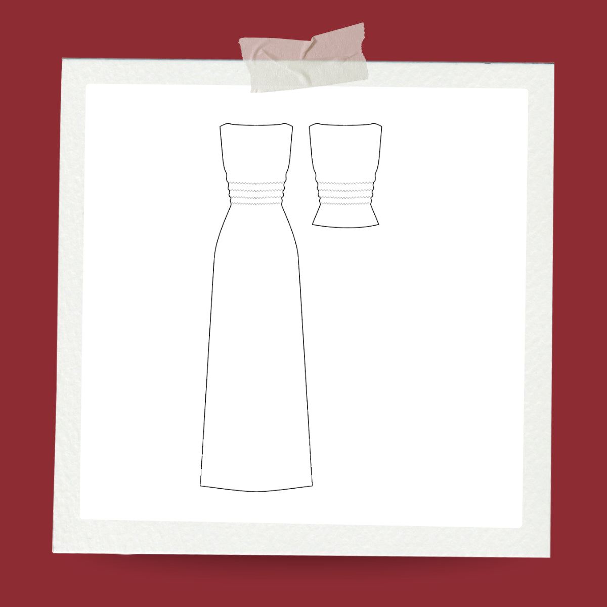 Patron PDF - robe ou top Loveboat